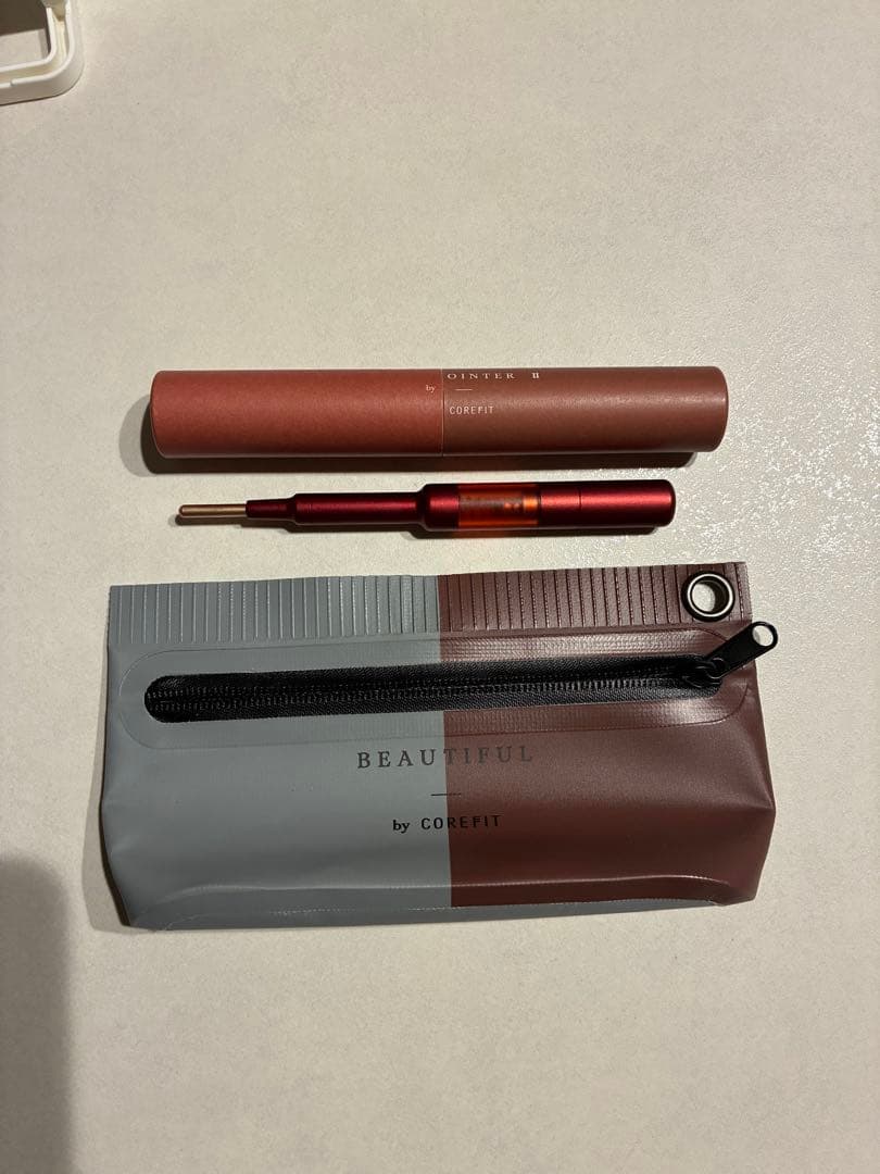 COREFIT FACE POINTER II 正規品 レッド 限定色 ポーチ付