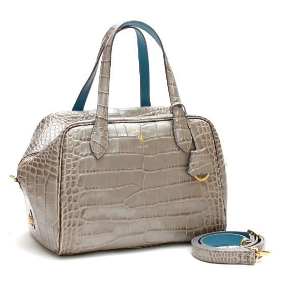 ADMJ　クロコ型押し　ボストンバッグ　28cm