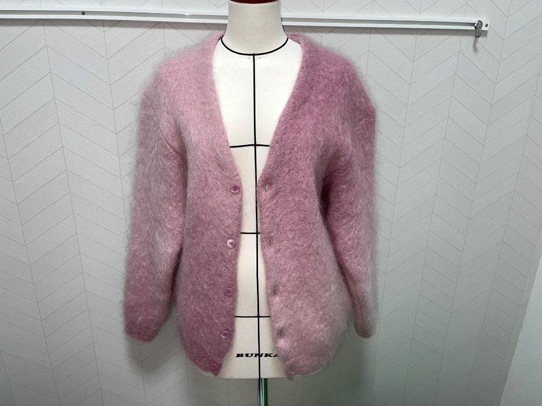 UNUSED モヘアカーディガン ピンク サイズ3