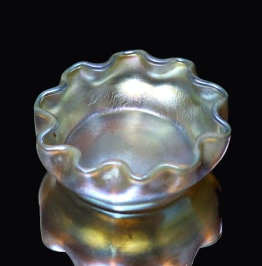 ルイス・C・ティファニー ファブリルガラス 塩入れ ソルトセラー アンティークe