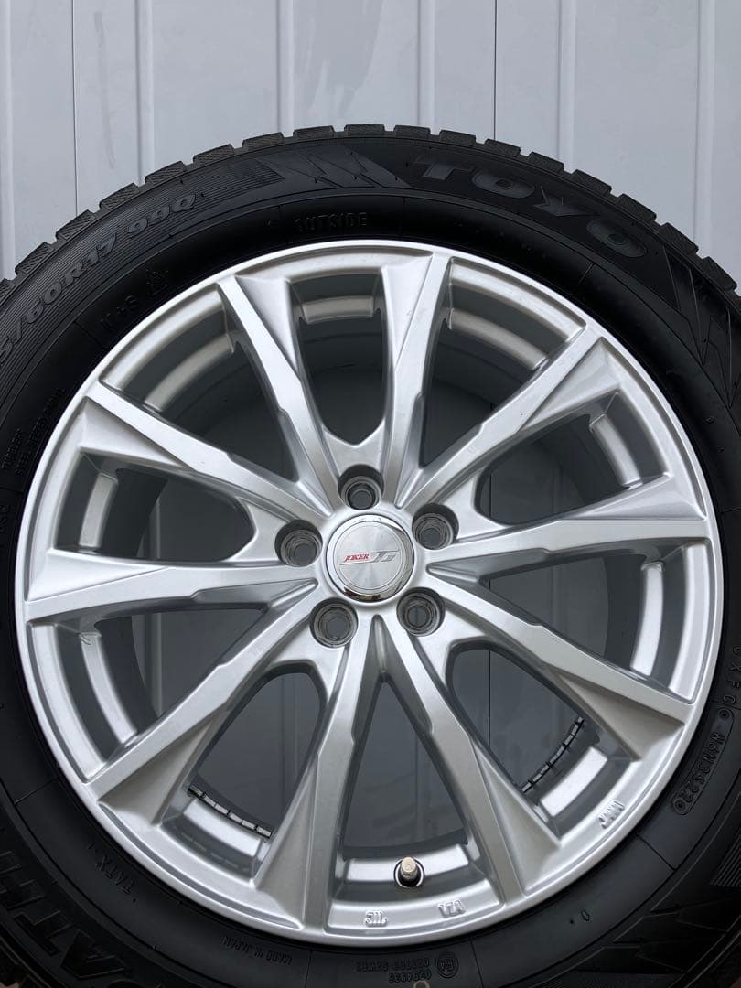 225/60R17 スタッドレス2022年35・36週製造4 本ホイールセット