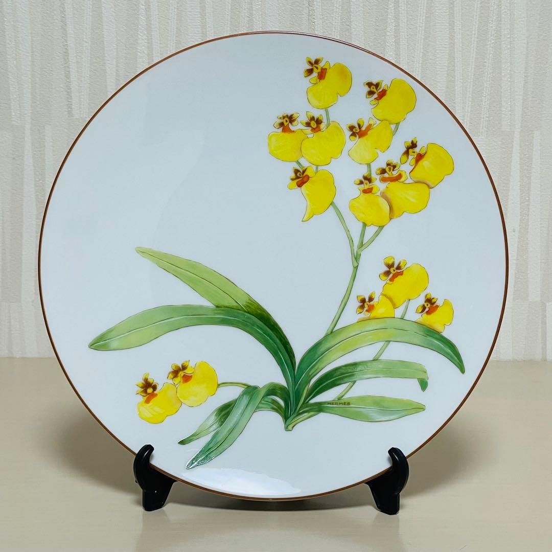 HERMES エルメス オルキデ プレート 皿 蘭 NO.11