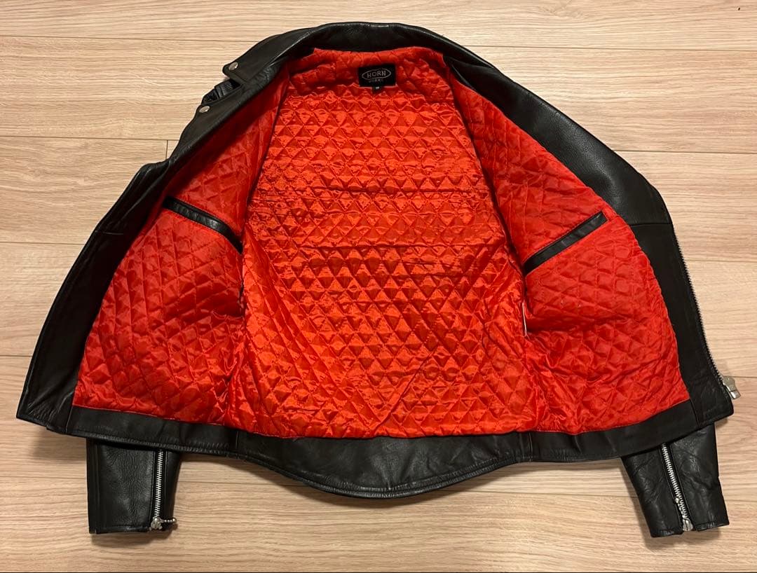 HORN WORKS ホーンワークス ダブルライダース ジャケット レザー S