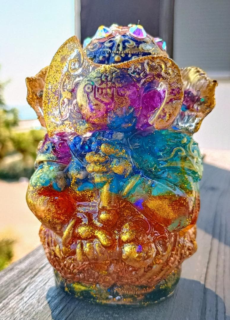 CHAKRA✧RAINBOW✧ガネーシャのオルゴナイト♥️やまさま♥️専用