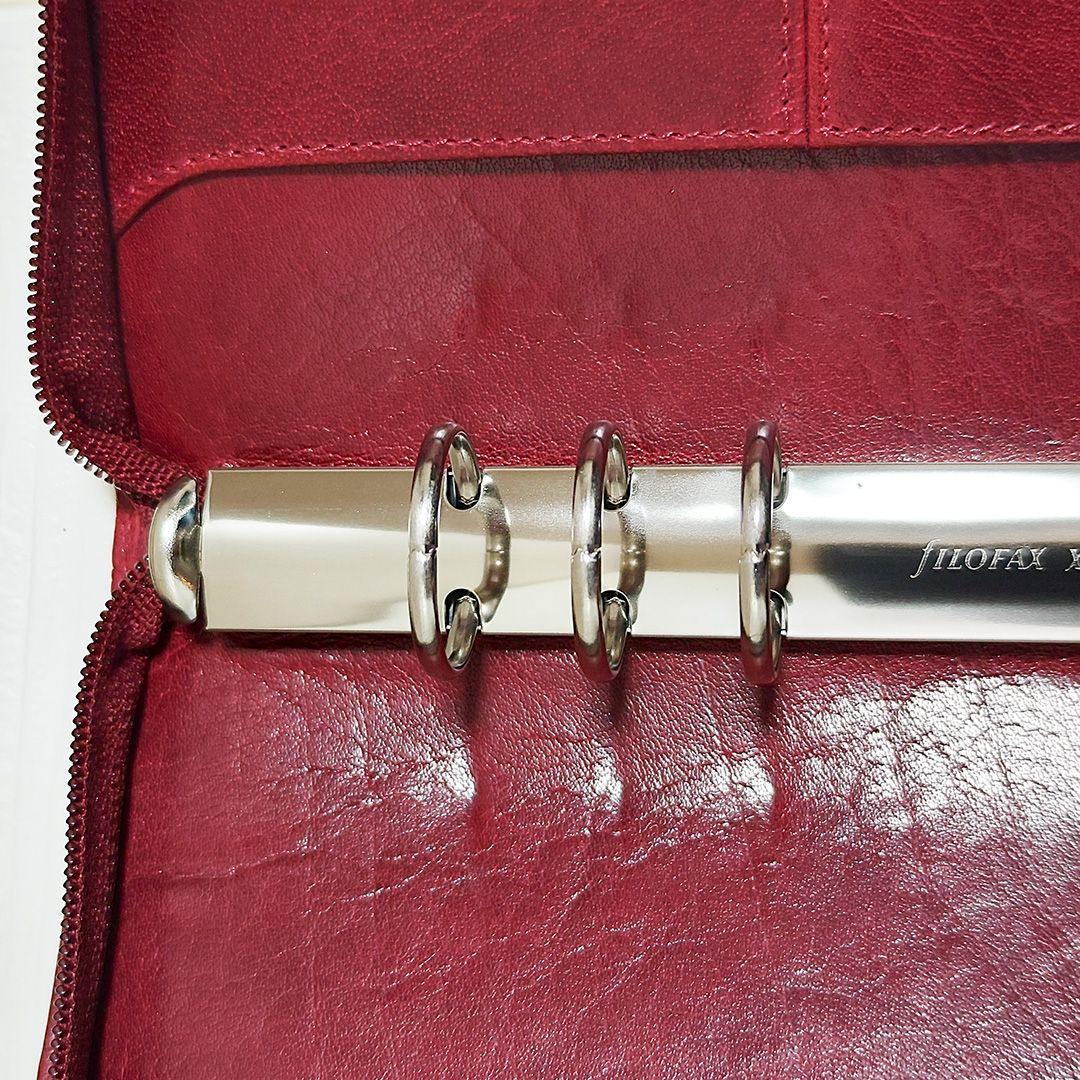ファイロファックス fILOFAX ロックウッド ジップ A5 ガーネット