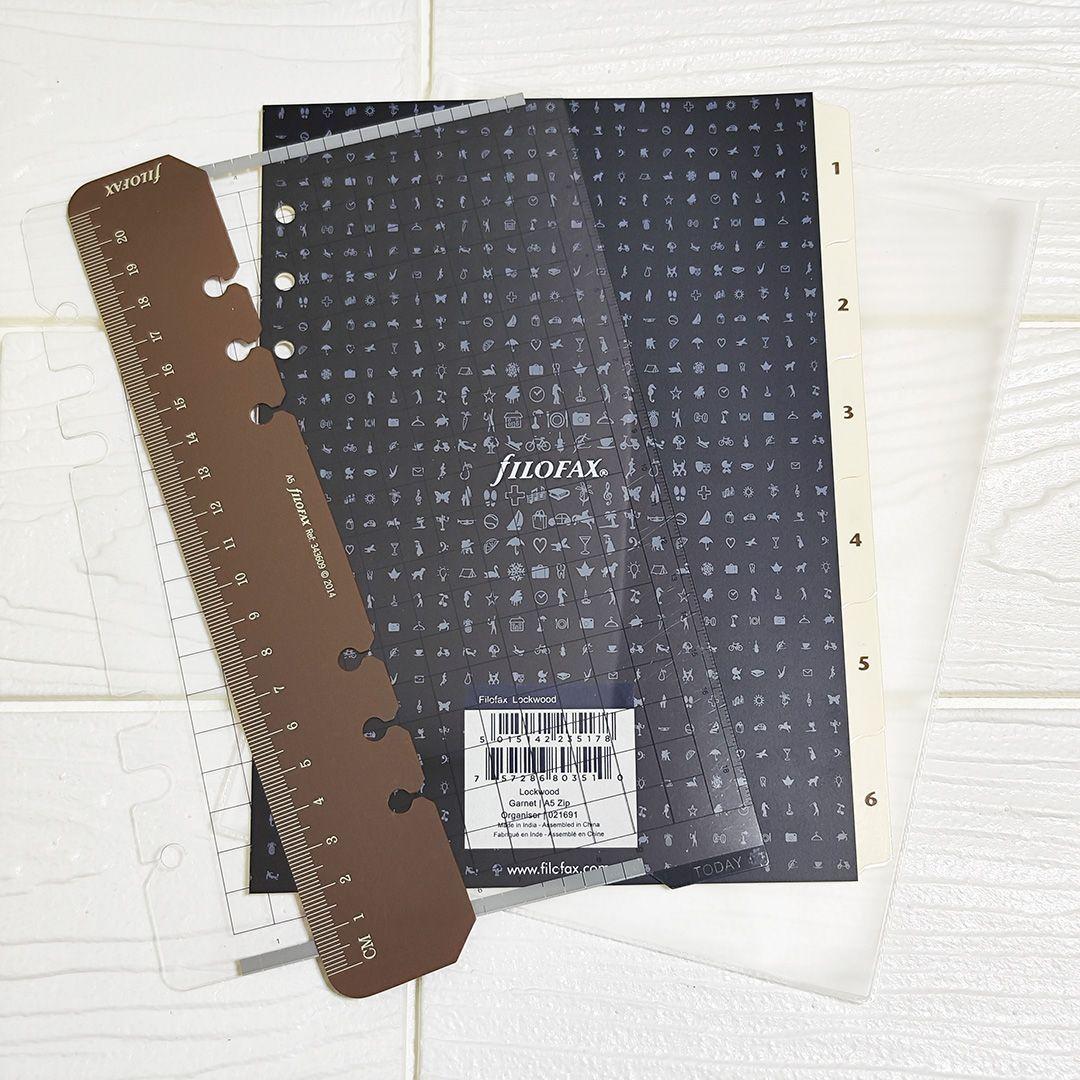 ファイロファックス fILOFAX ロックウッド ジップ A5 ガーネット