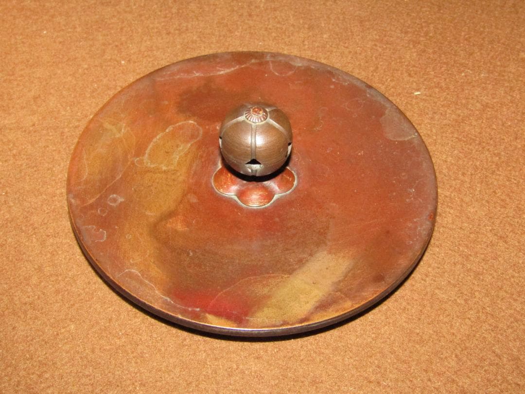 【人間国宝　高橋敬典　真形羽釜　浜松地紋　茶釜　釣手付】茶道具