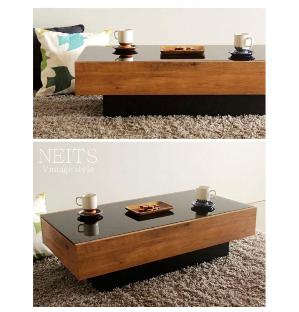 ビンテージスタイル ローテーブル 105cm