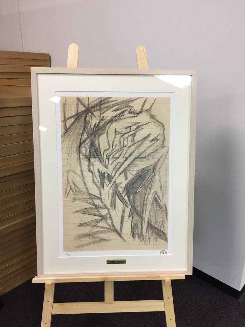 入荷しました★希少★魂の歌手 尾崎豊　鍵盤　リトグラフ　心臓 ノートブック