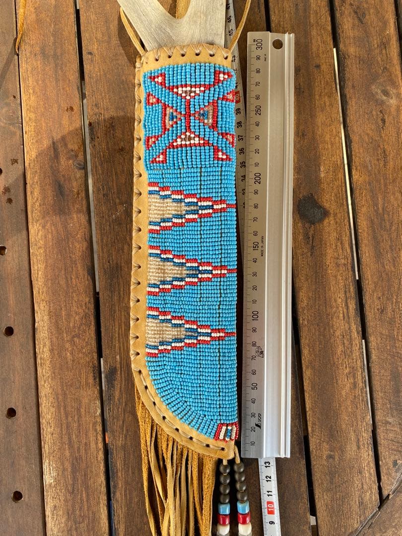 インディアンジュエリー、ビーズ工芸品、ナイフ