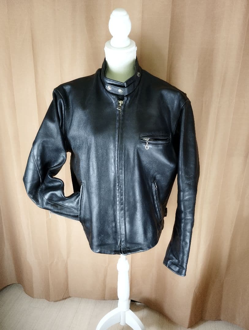 希少　schott シングルライダース 42サイズ　黒