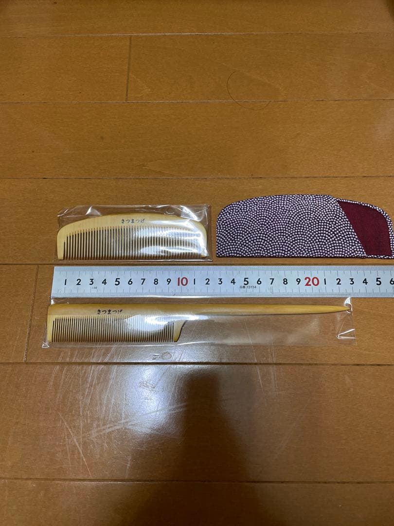 辻忠商店　つげ櫛　解櫛　4寸　セット櫛　大