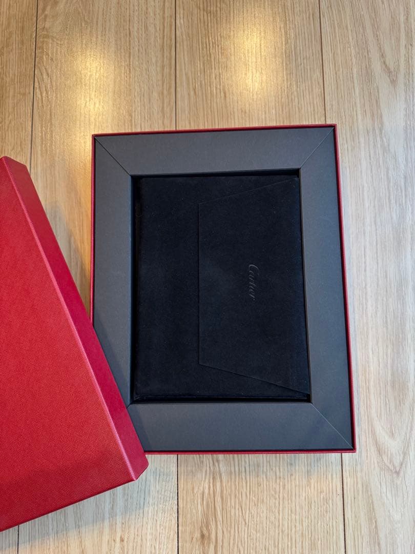 Cartier フォトフレーム シルバー 幾何学模様