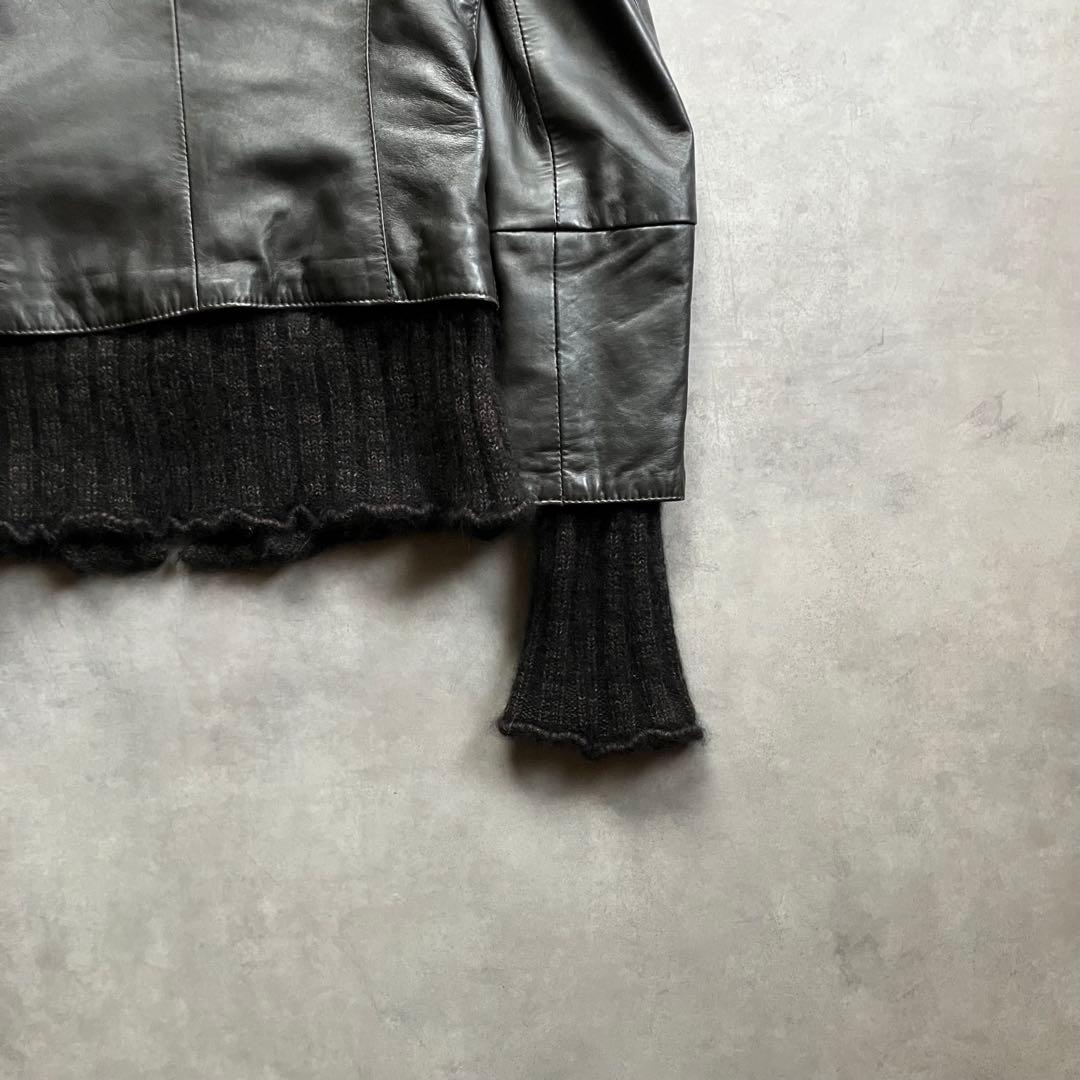 ジャケット・アウター 00s y2k archive docking lether jacket