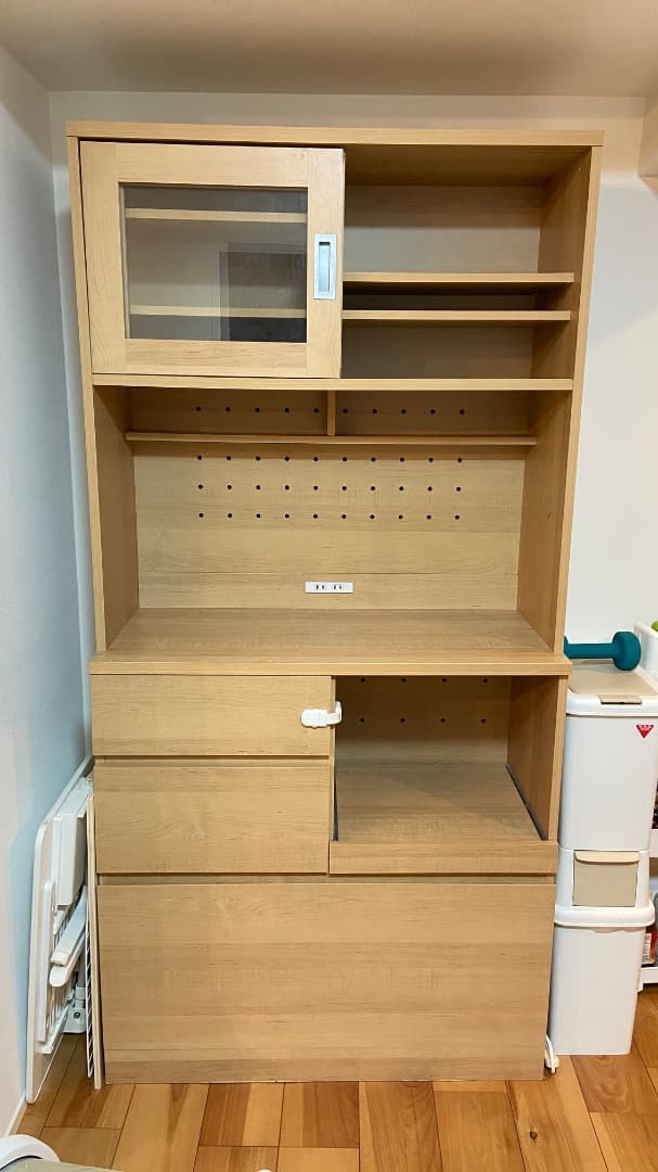 【ぽてと様待ち】KAGU LABO 木製ナチュラルウッド 北欧 食器棚