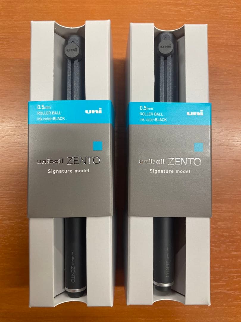 三菱　ユニボールゼント シグニチャーモデル メタリックブラック 0.5mm 2本