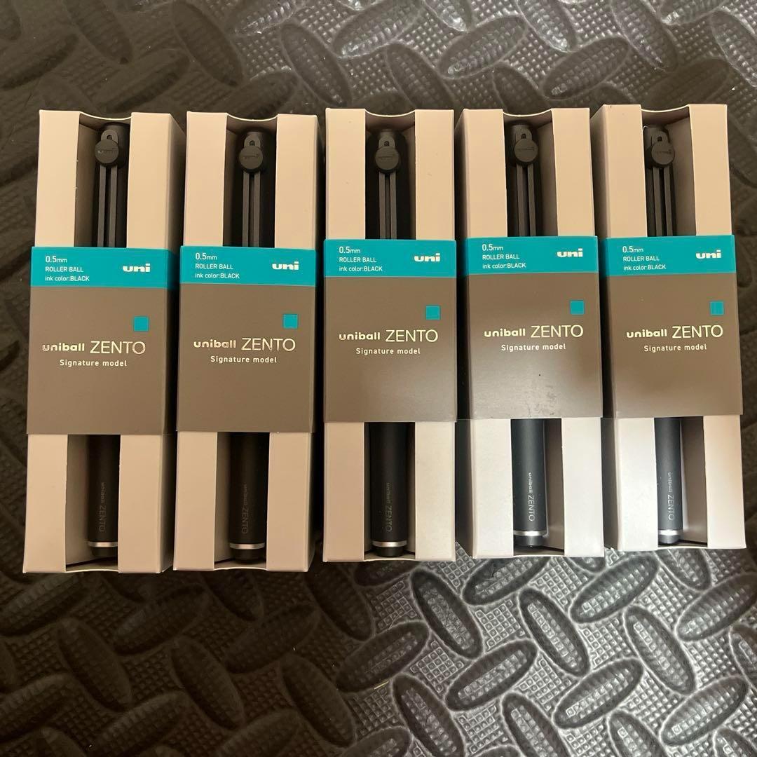 uniball ZENTO ユニボールゼント シグニチャー ブラック 5本セット