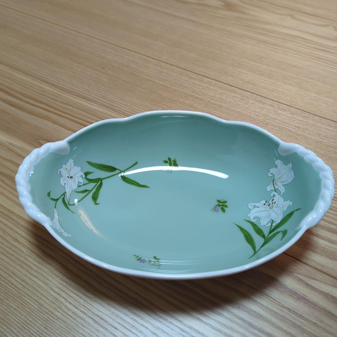 深川製磁 白百合 バスケット