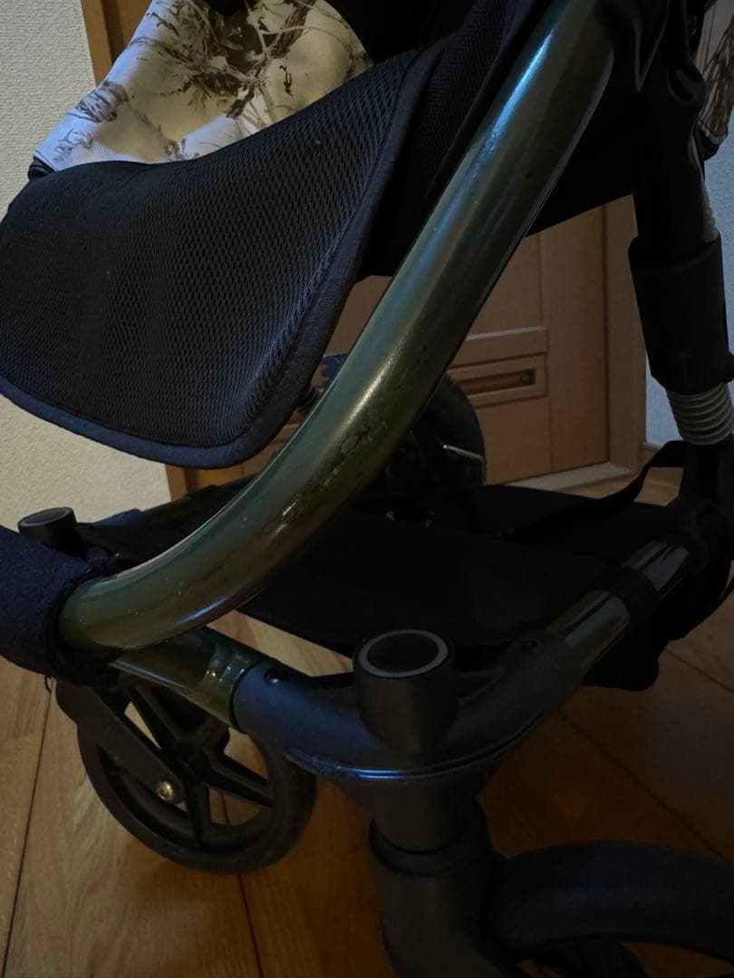 CURIO ベビーカー ストローラー A オリーブフレームxカモフラージュシート