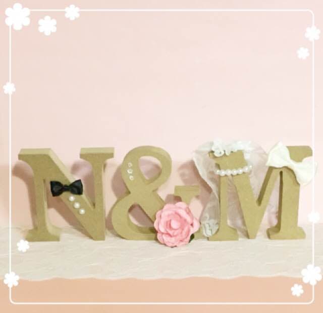 こまち様確認用♡ウエディングバージョン・イニシャルオブジェ