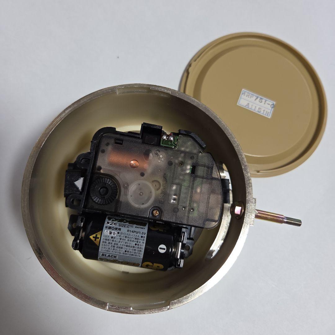 ■ 美品 シチズン 慈悲の女神 振り子時計 女神像 金色イブシ仕上 レトロ