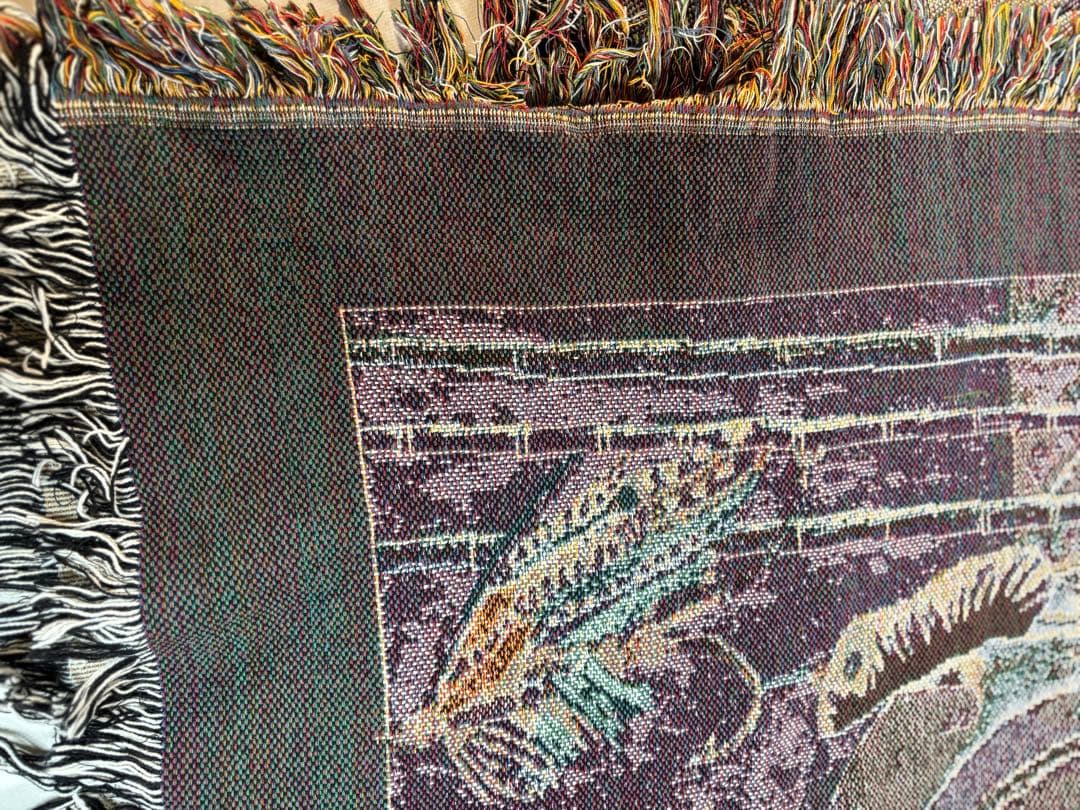 ゴブラン織　マルチカバー　ソファーカバー　ヴィンテージラグ