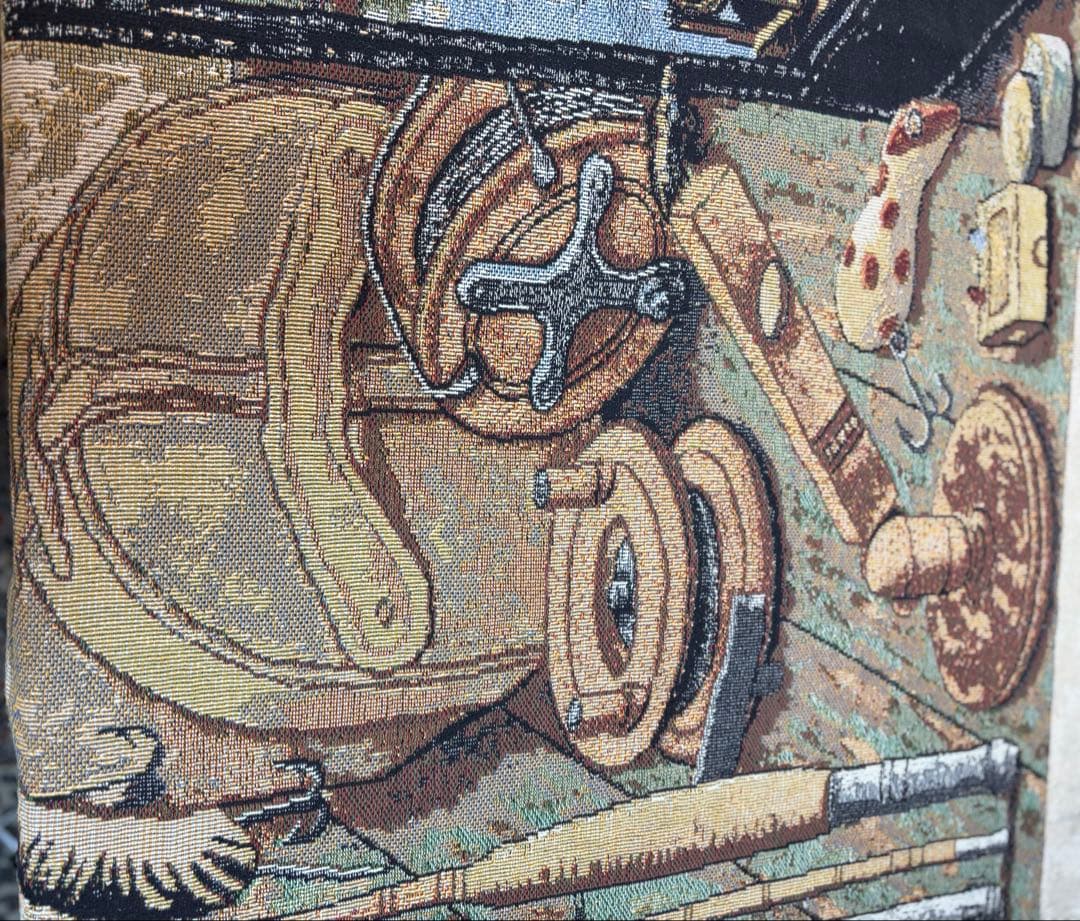 ゴブラン織　マルチカバー　ソファーカバー　ヴィンテージラグ