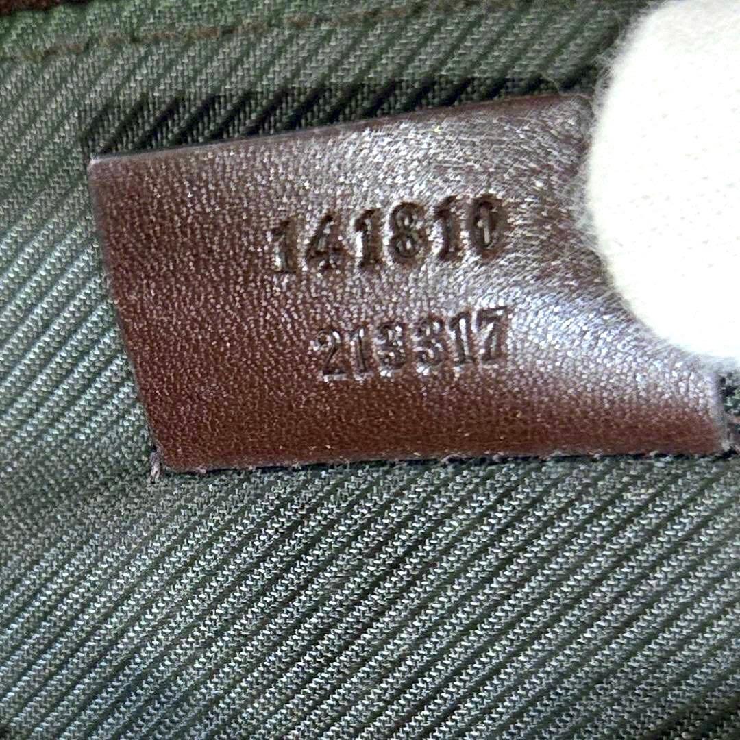 グッチ GG柄 レザーポーチ ブラウン 小物入れ 化粧ポーチ イタリア製