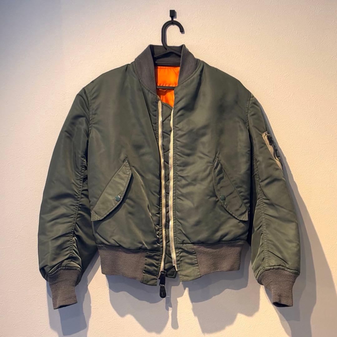 80s MA-1 米軍実物MIL-J-82790E ALPHA IDEAL XS