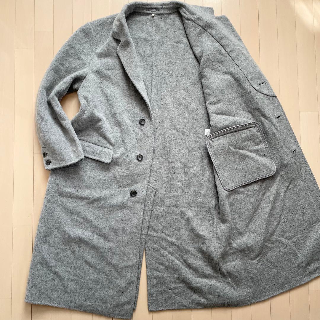 無印良品【XLサイズ カシミヤ混 美品】チェスターコート メンズ XLサイズ