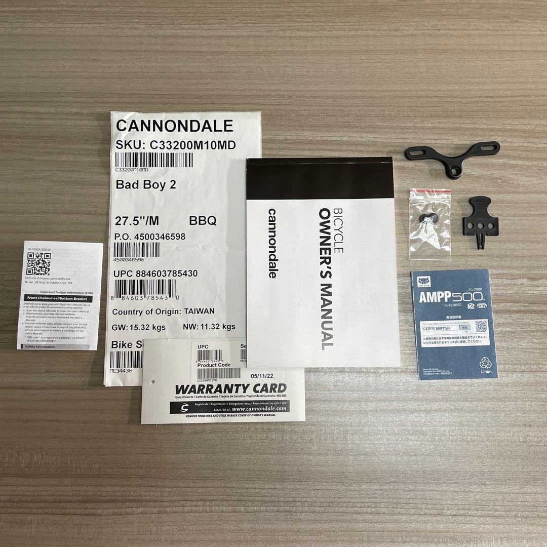 Cannondale BadBoy2 Mサイズ キャノンデール 極美車 送料無料