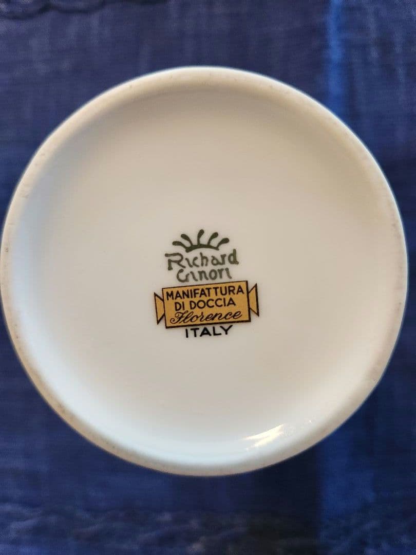 リチャード.ジノリ　イタリア　小物入れセット　磁器　風景画　薔薇