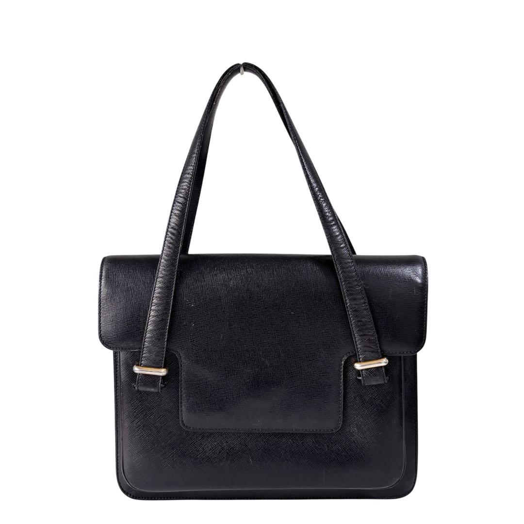 DELVAUX デルヴォー レザー バッグ ブラック ヴィンテージ 希少