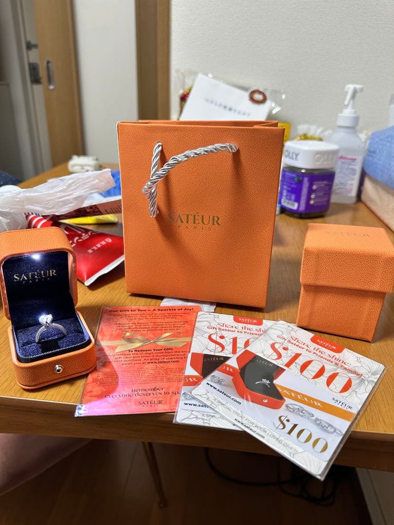 き*ん様 【定価15万円】SATEUR 最高級リング 1000ドル購入証明有 (