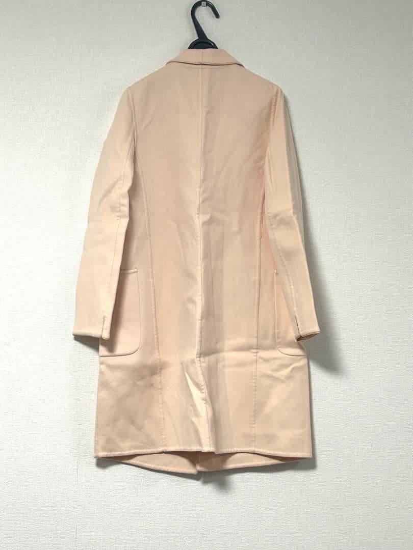 マックスマーラ☆ウール1枚仕立て　コート　ピンク　S