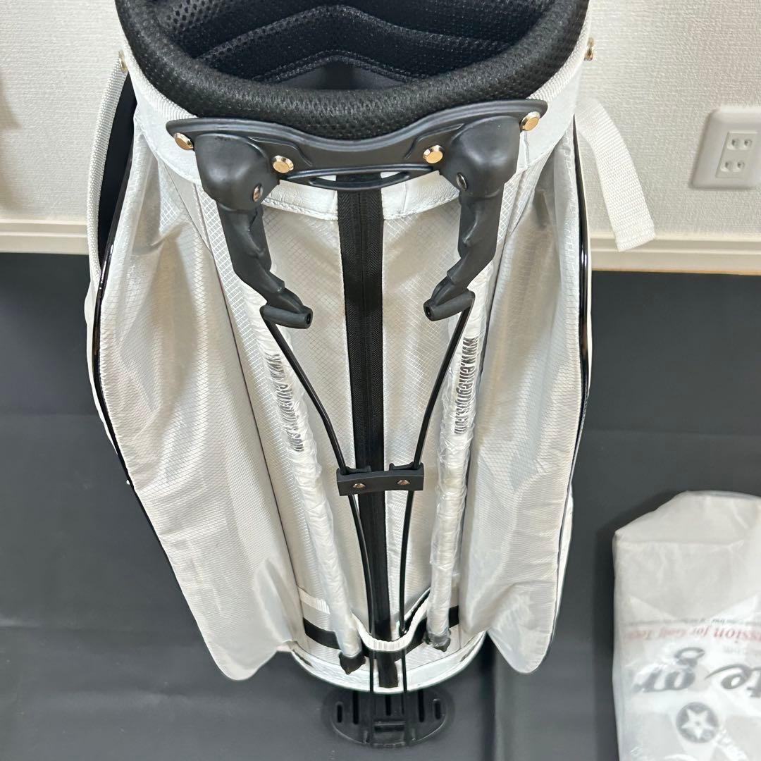 伊*門様 エリートグリップ 【100本限定品】キャディバック ホワイト スタンド