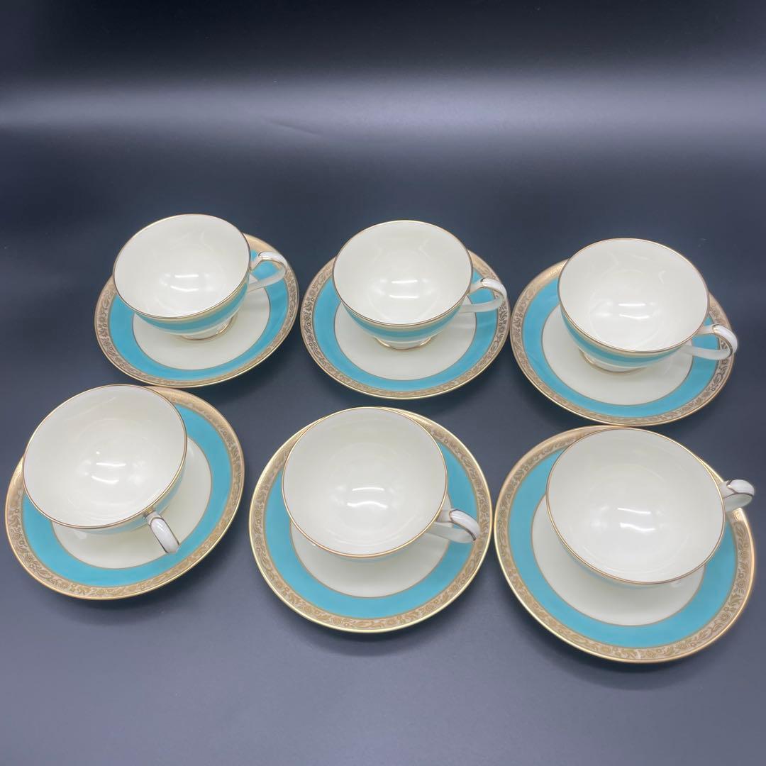 未使用品 ノリタケ SHEFFIELD カップ＆ソーサー 6客 シュガーポット