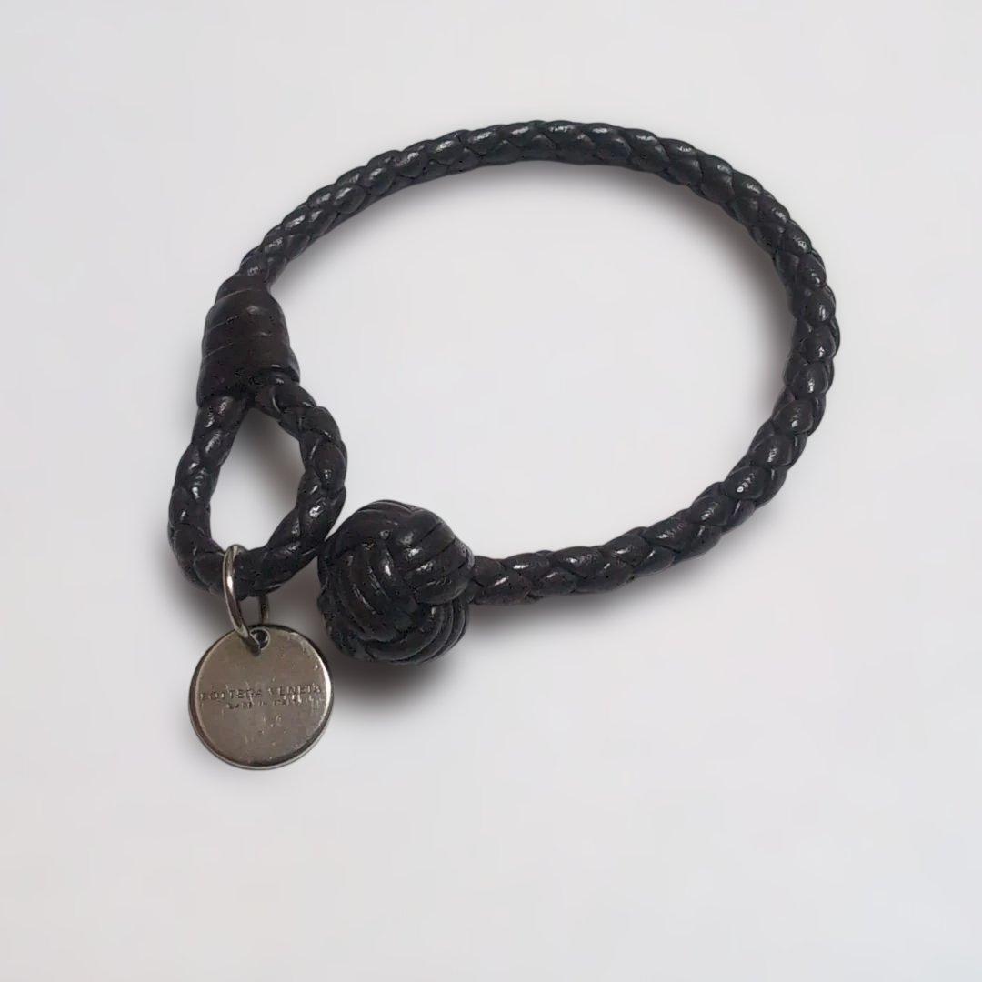 Bottega Veneta ブラウンレザー ブレスレット メンズ レディース