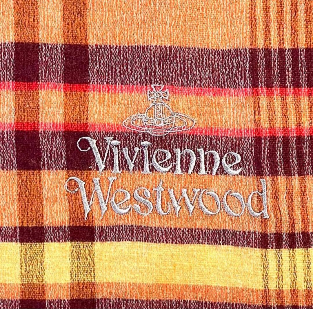 タグ付未使用品 VivienneWestwood サクサク薄手レディースマフラー