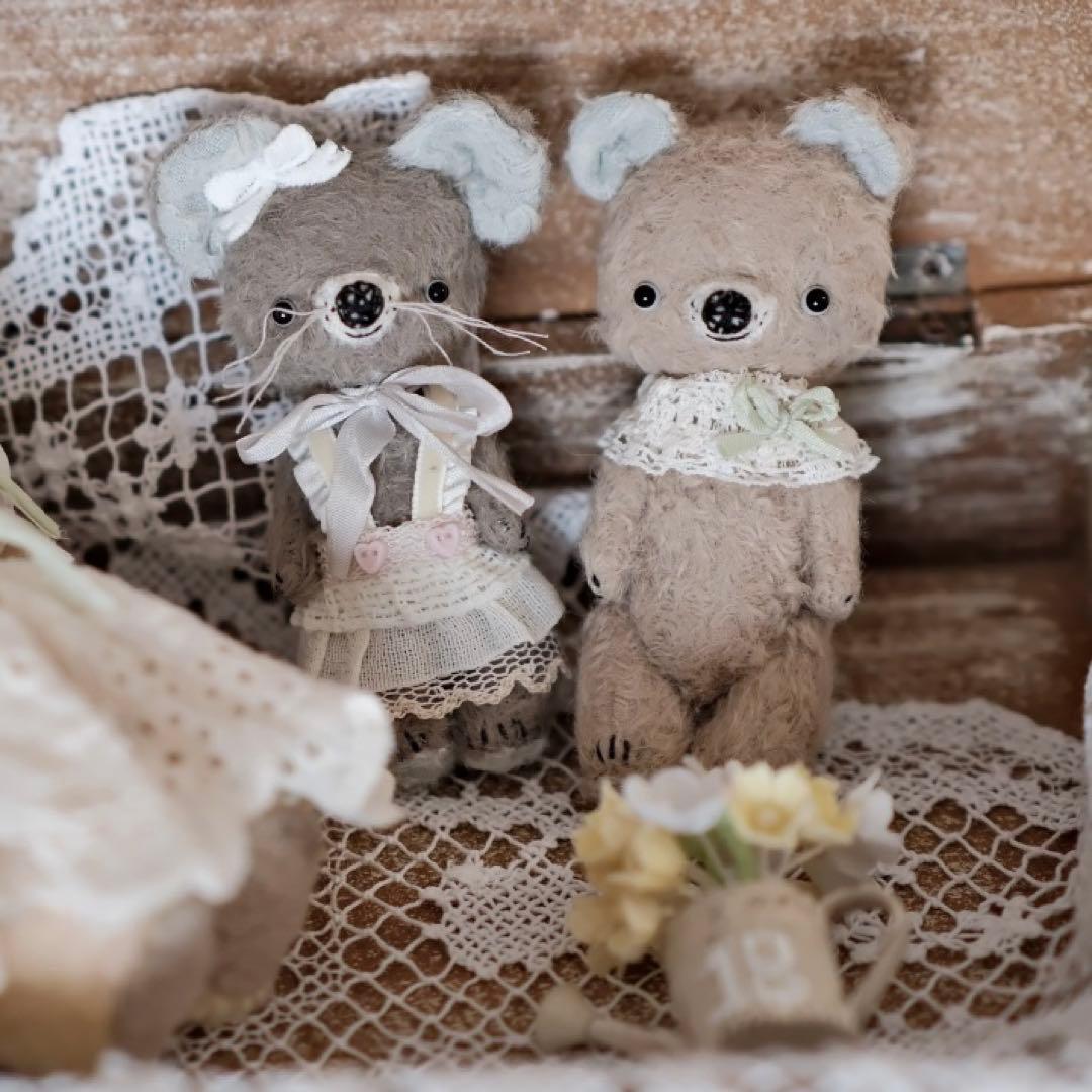 小さなくまちゃん テディベア アーティストベア 海外作家様 ハンドメイド