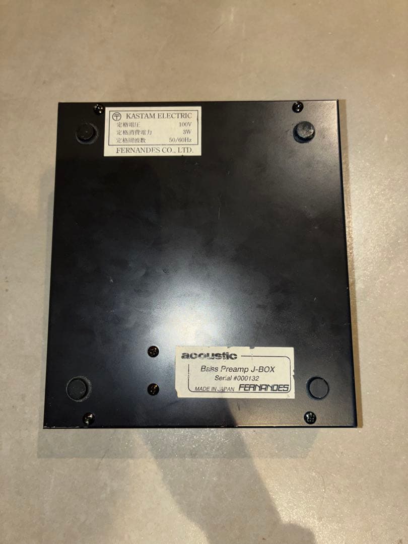 acoustic J-BOX ベース用プリアンプ