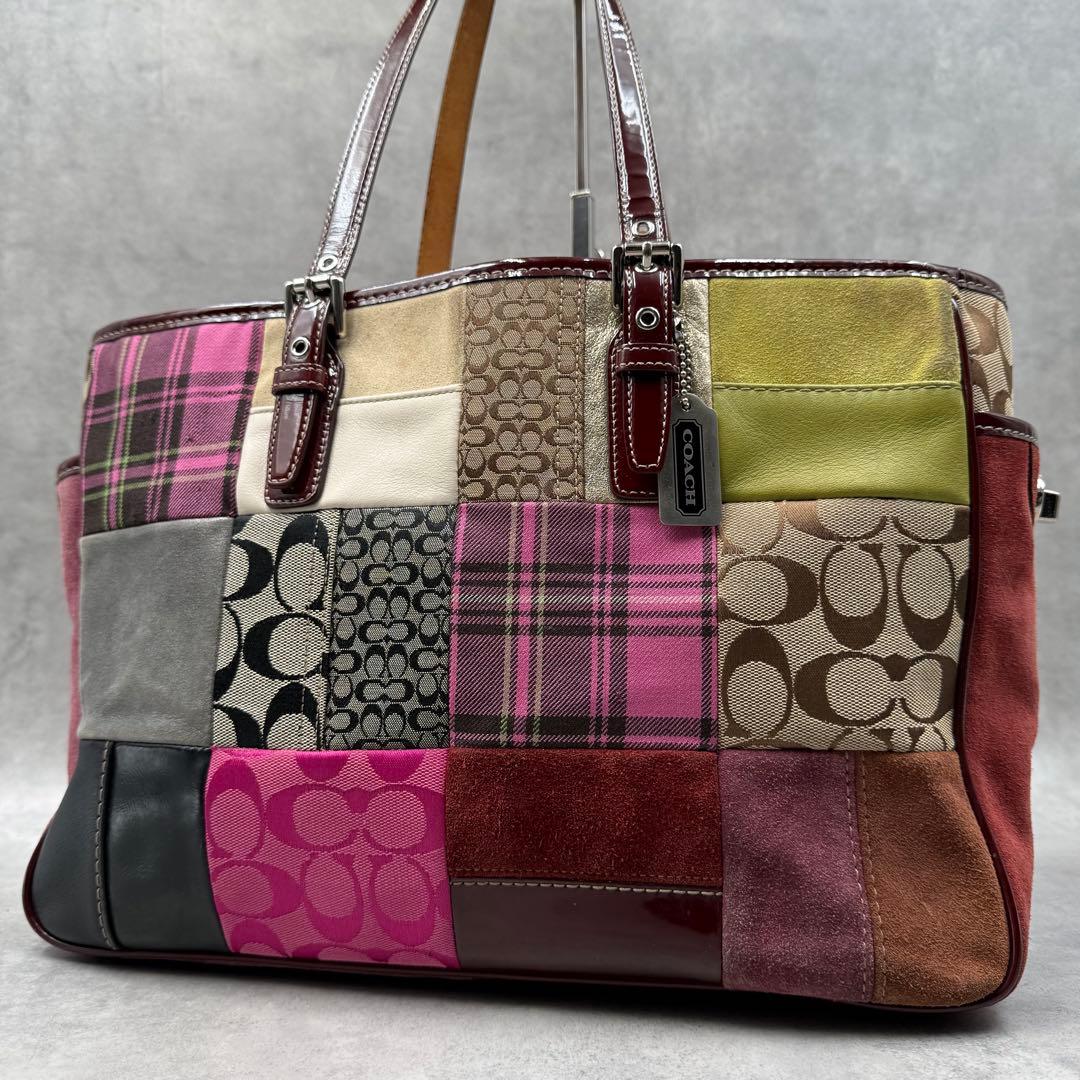 コーチ パッチワーク トートバッグ マルチカラー 1437
