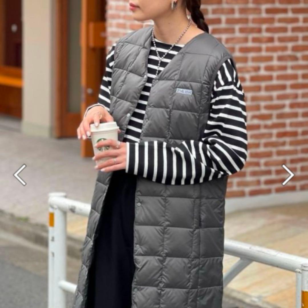 TAION×fredy emue ダウンベスト　ロングダウンベスト　ジレ