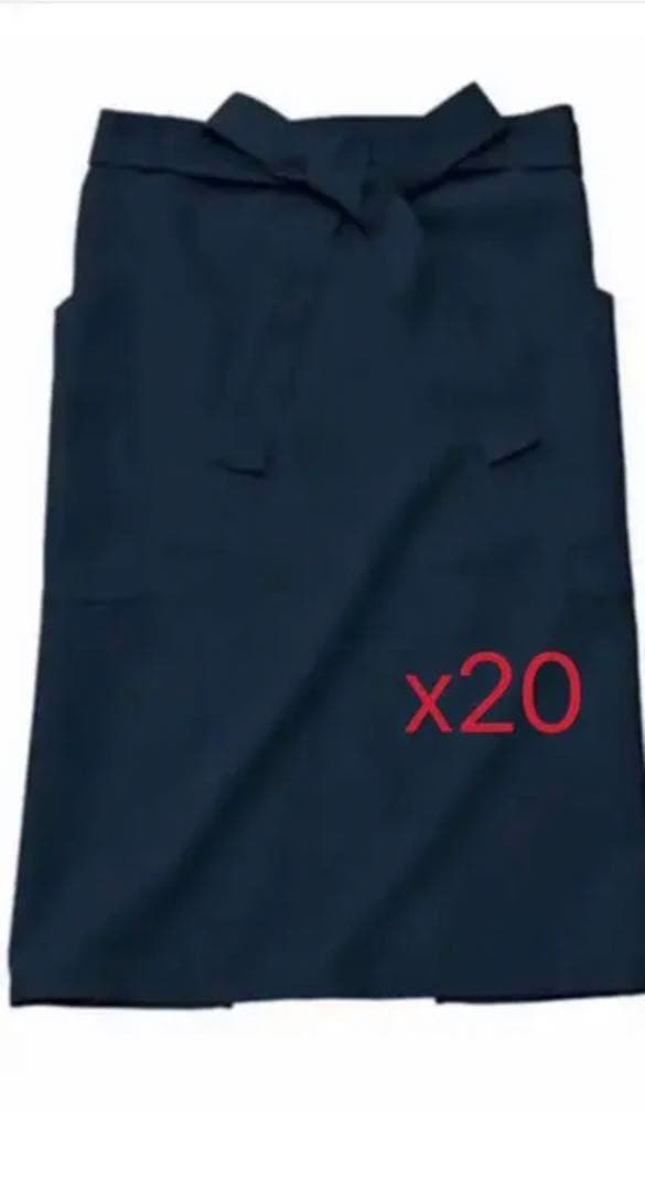 在庫処分　激安 ソムリエエプロンM 着丈60cm 飲食店 (ネイビー)20枚