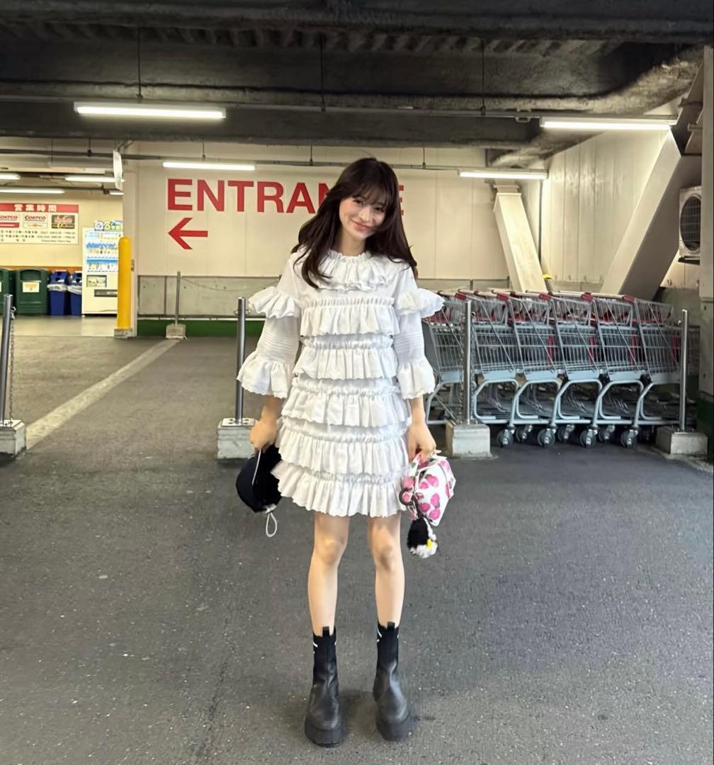 【新品】Bibiy.MILLIELACEDRESSフリルワンピース