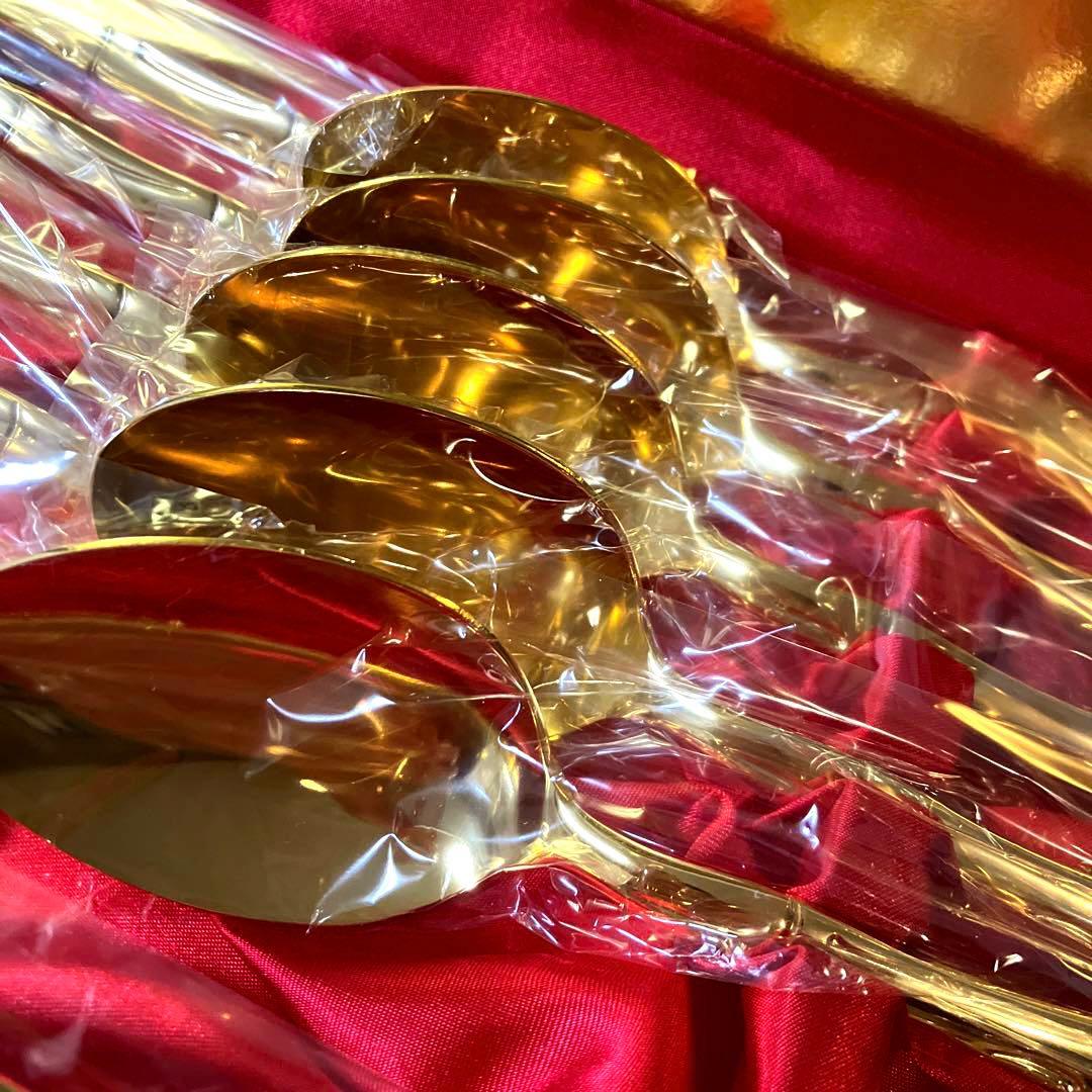 食楽工房　 バンブーディナーセット25PC(金メッキ仕上) カトラリーセット