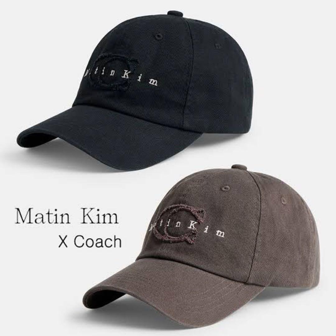 【COACH MATIN KIM】ベースボール ハット ブラック
