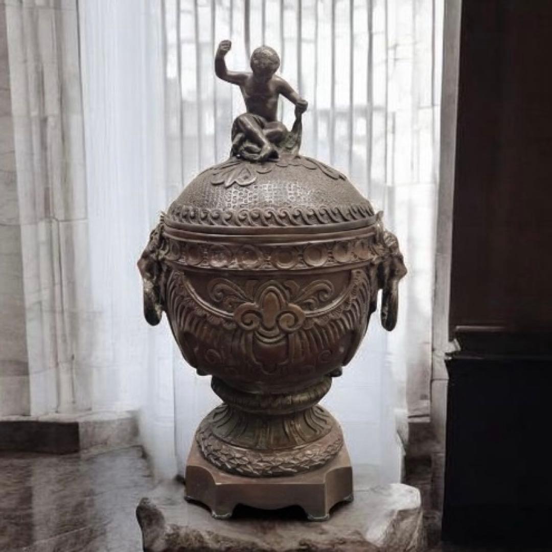 ※大幅値下げ メートランドスミス 小物入れ ブロンズ製 蓋付き