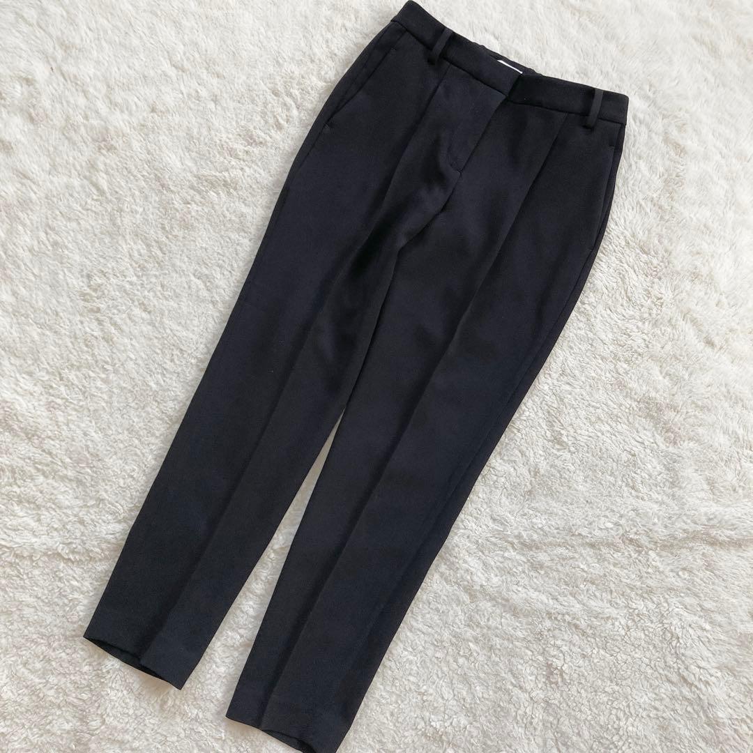 極美品・近年モデル✨PLST　トリアセブレンド　洗える　ストレッチ　黒　XS-S