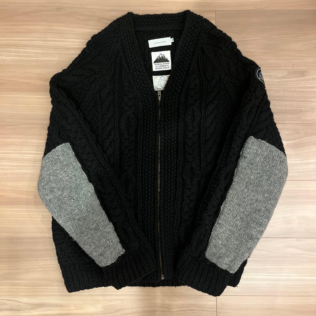 ヒマラヤンクライマーズ　ハンドニット　カーディガン　アダムエロペ